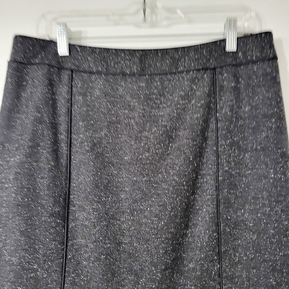 Semantiks Gray Speckled Wool Blend Pleated Skirt Size 12 - Picture 5 of 9